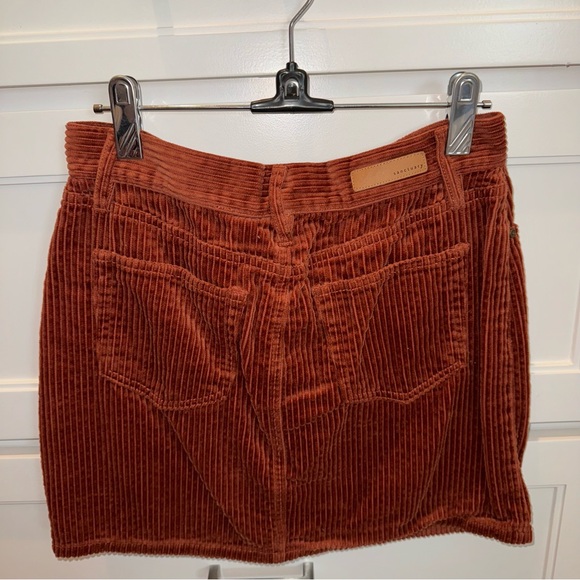 Sanctuary Ryan Corduroy Burnt Orange Mini Skirt 25/0 - Picture 3 of 5